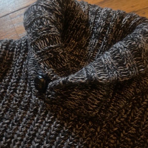 Old Navy NWT Gray Chunky Shawl Collar Sweater 12-18 Mos - Picture 2 of 8